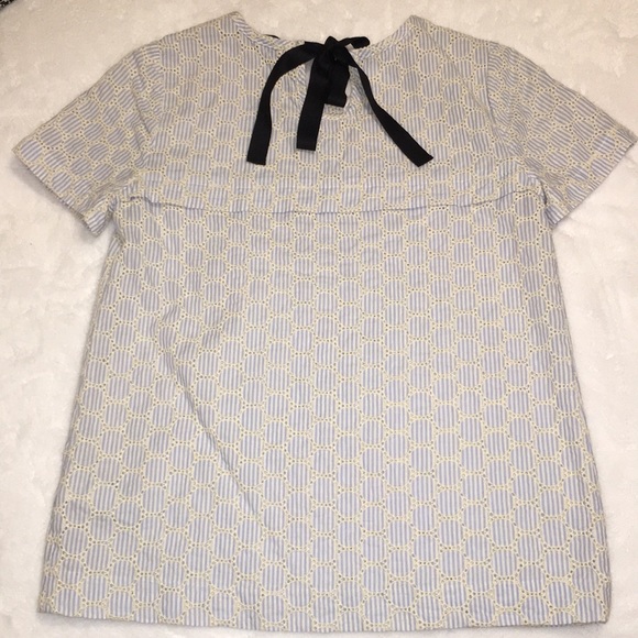 J. Crew Pinstriped Top (Size 4) - Picture 2 of 3